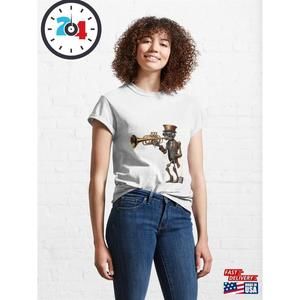 Steam Powered Jazz Cafe Band Trumpet Classic T-Shirt  Unisex